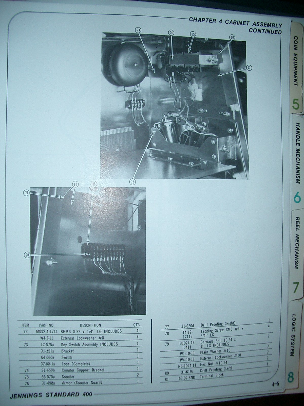 Jenningsslots.com for electronic Jennings slot machine parts and service